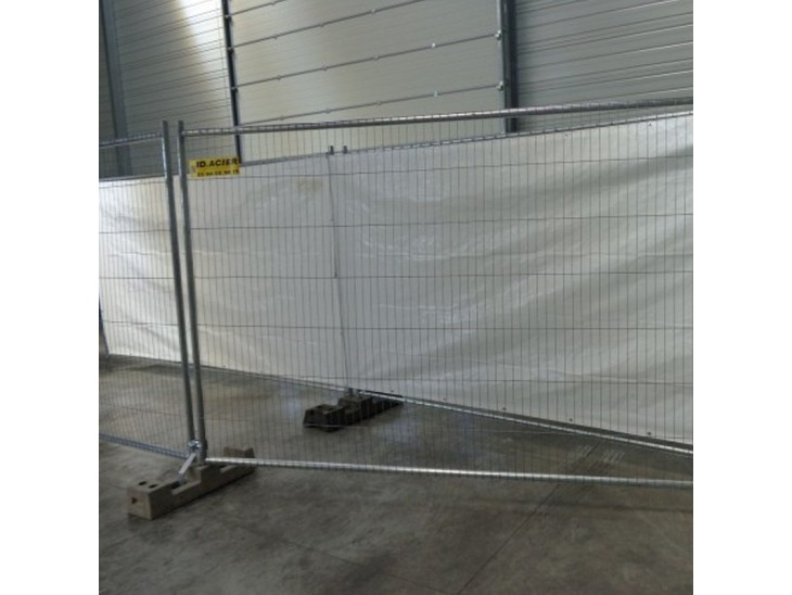 Barrière de chantier anti-vandalisme Eco - Grille Heras - ID Acier
